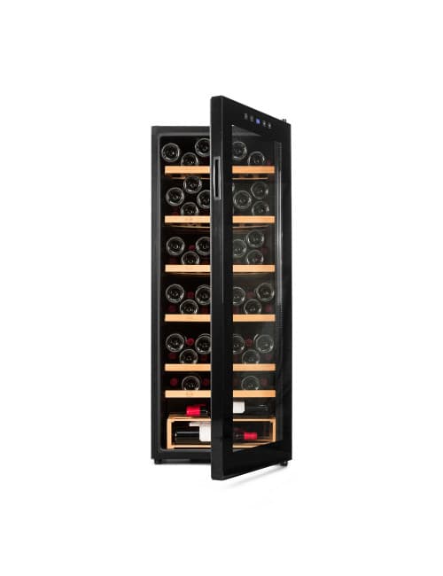 Cave à vin 96 bouteilles, étagères en bois