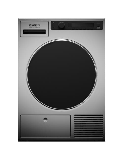 Sèche-linge professionnel 8 kg, pompe à chaleur, titanium