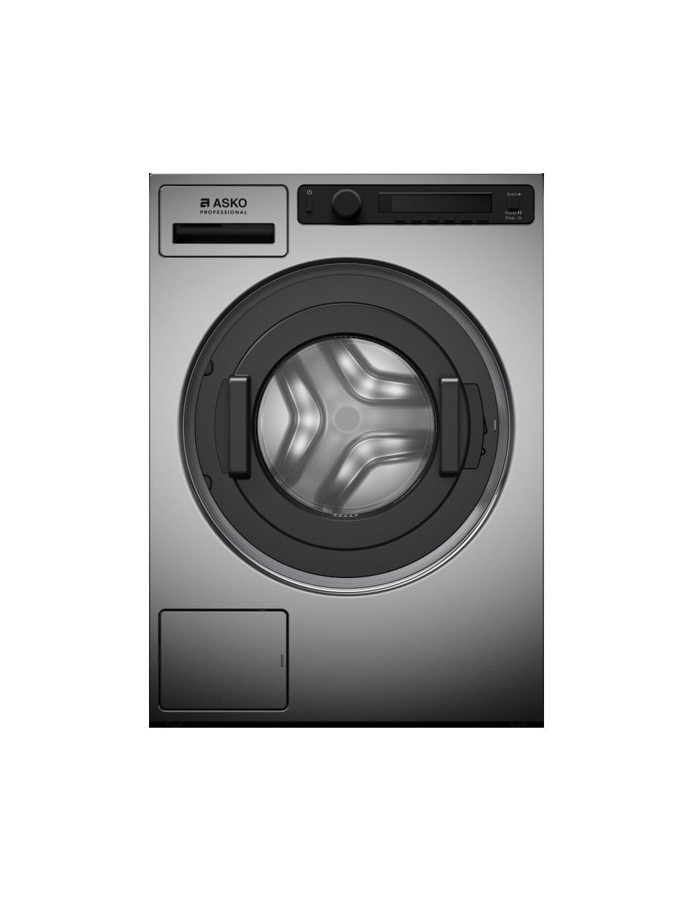 Lave-linge professionnel 6,5 kg avec pompe de vidange et monnayeur Ă jetons