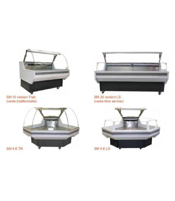 Vitrine sans réserve grande longueur possible - matériel cuisine pro