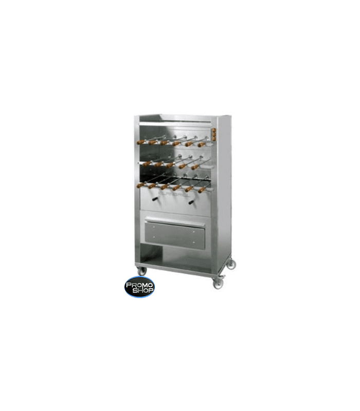 Churrasco charbon de bois de 17 Ă 35 broches de 50 cm - CM20