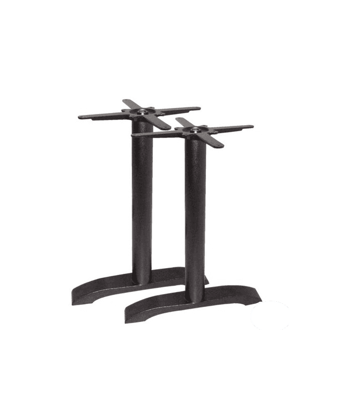 Lot de 2 pieds de table en fonte - matériel cuisine pro