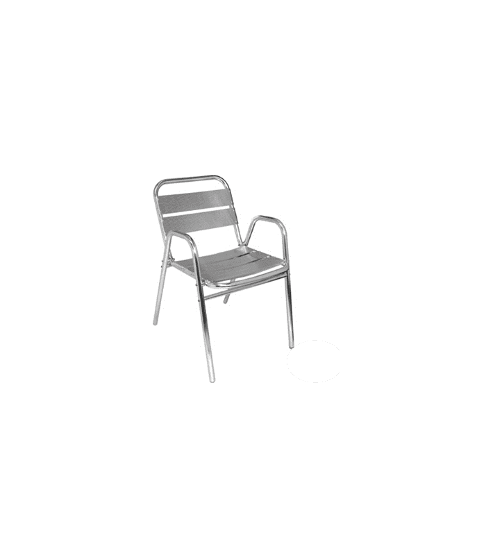 Fauteuils extérieur en aluminum empilables - Mobilier restaurant