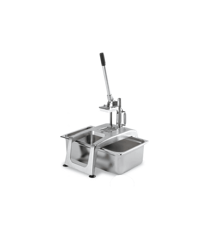 Coupe frites professionnel en inox - Matériel cuisine Pro - + Jeu de grille-presse 8x8mm