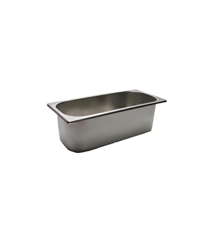 Bac inox spécial pour vitrine à glaces