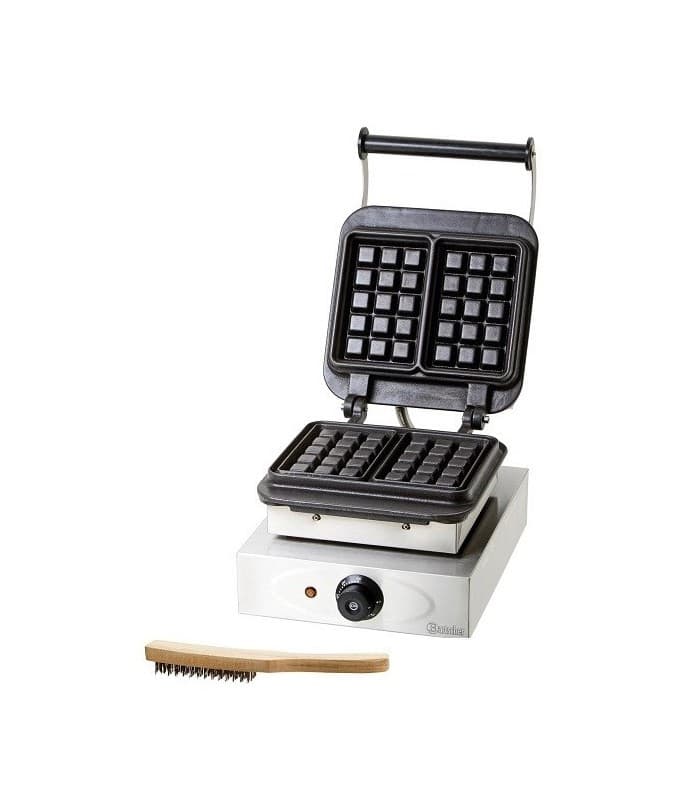 Gaufrier professionnel électrique en fonte - Matériel pour snack - Type coeur - 1 plaque