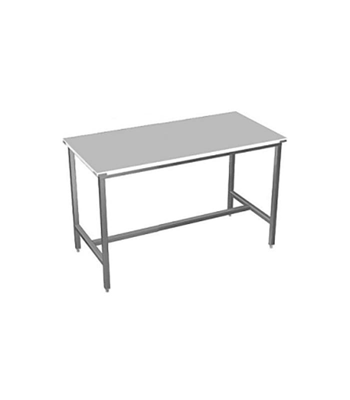 Table de découpe inox avec dessus polyéthylène - Table inox professionnelle - 2200 mm