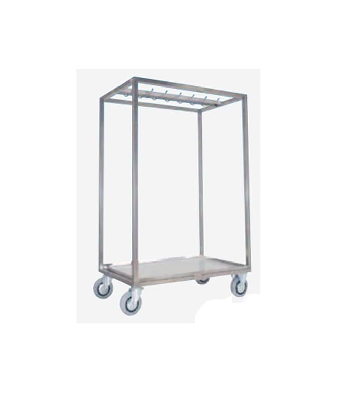 Chariot inox pour longes et carcasses de viande charge maximale 300 Kg