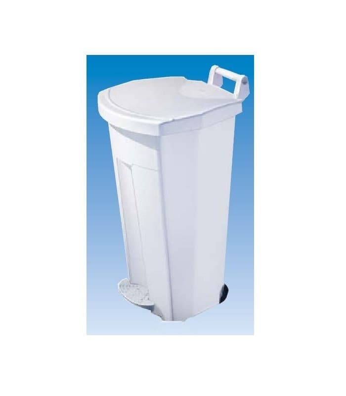 Poubelle plastique professionnelle 110 litres carénée - Bleu