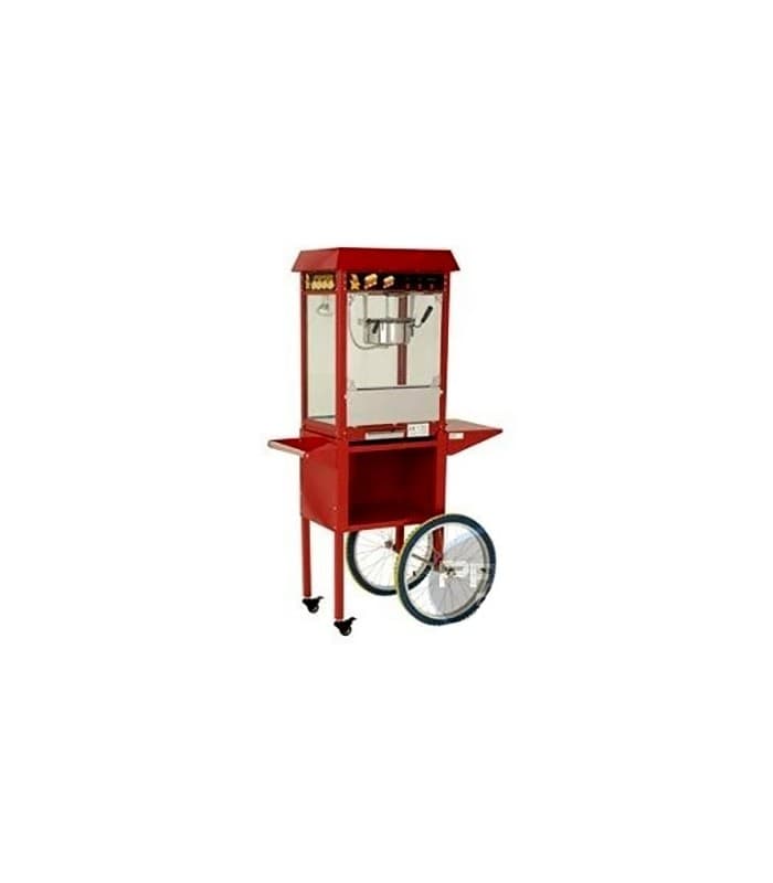 Chariot appareil Ă popcorn sur roulettes