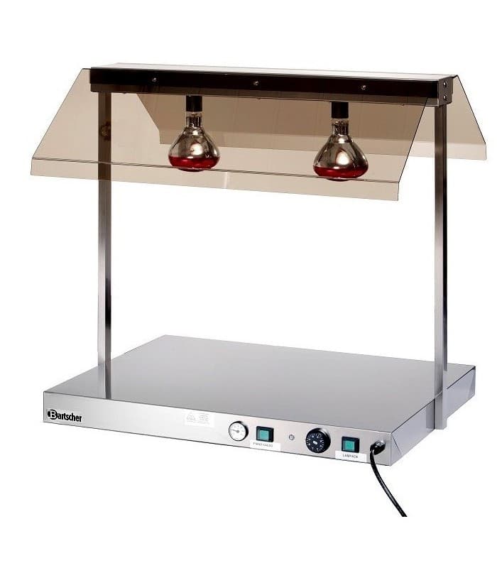 Plaque Ă chauffer les aliments avec 1, 2 ou 3 lampes - 3 lampes chauffantes