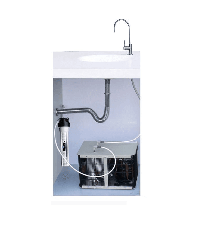 Refroidisseur d'eau à installer sous évier, eau réfrigérée à la demande