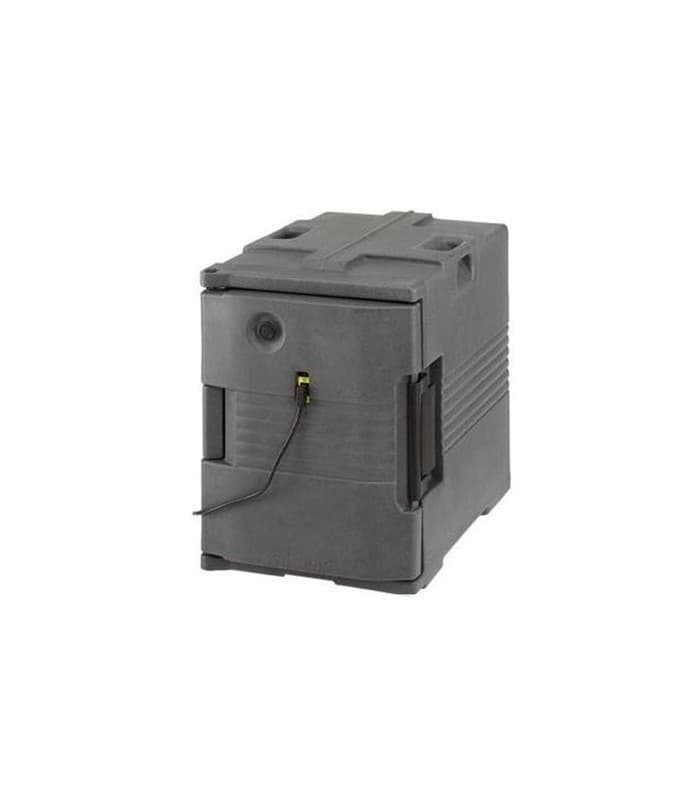 Chariot de transport isotherme et chauffant de chez CAMBRO - 24 bacs GN 1/1 de 6,5 cm de prof.