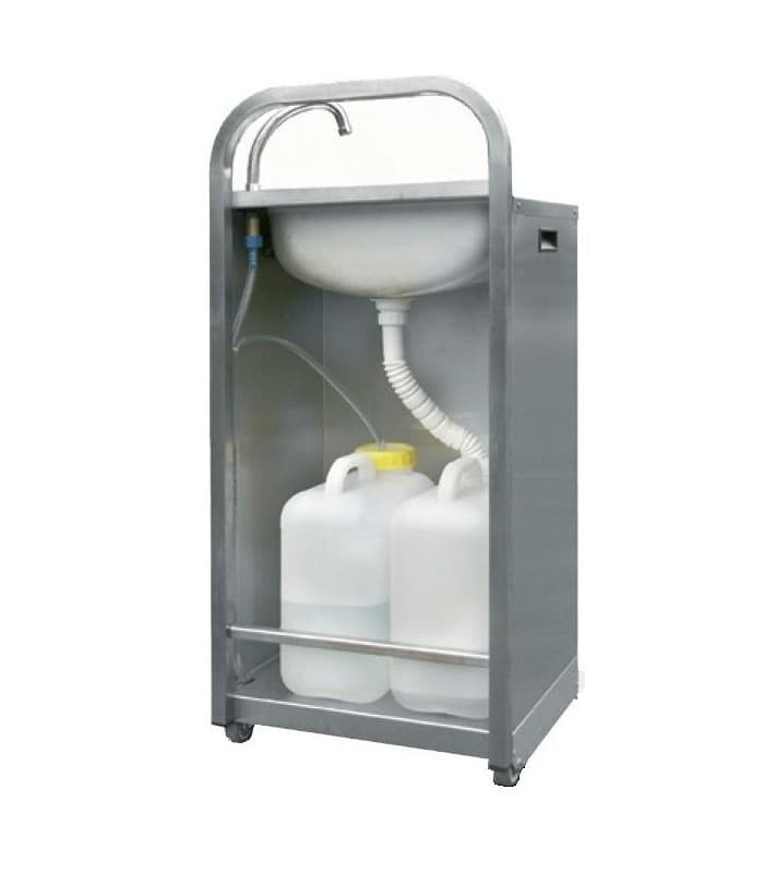 Lave-mains professionnel autonome à roulettes: idéal pour évenementiel