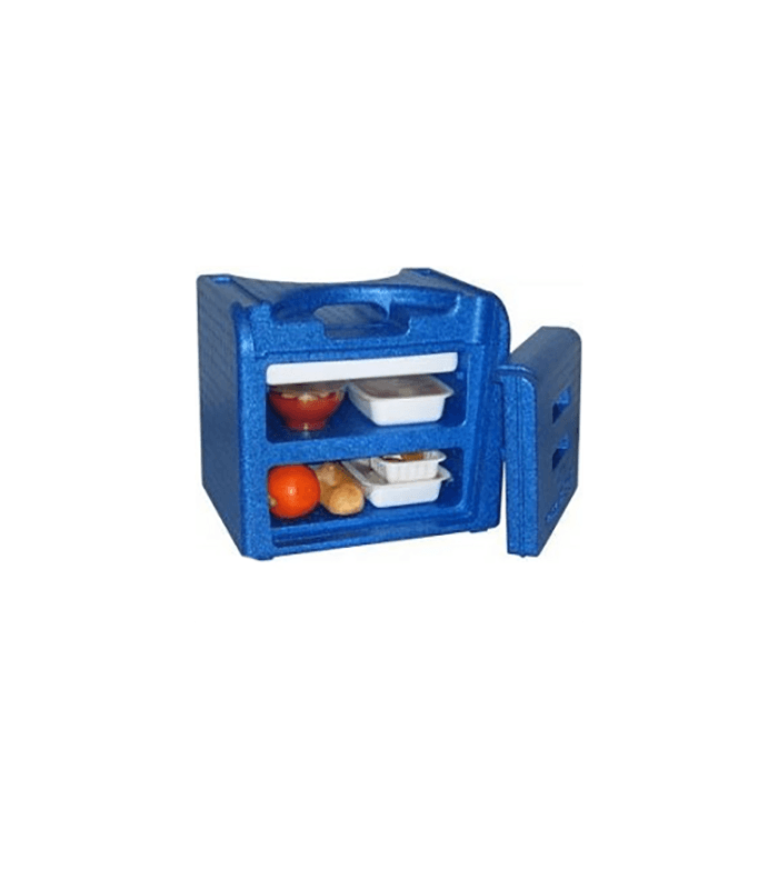 Transport isotherme de repas 8 barquettes GN 1/8, liaison chaude et froide