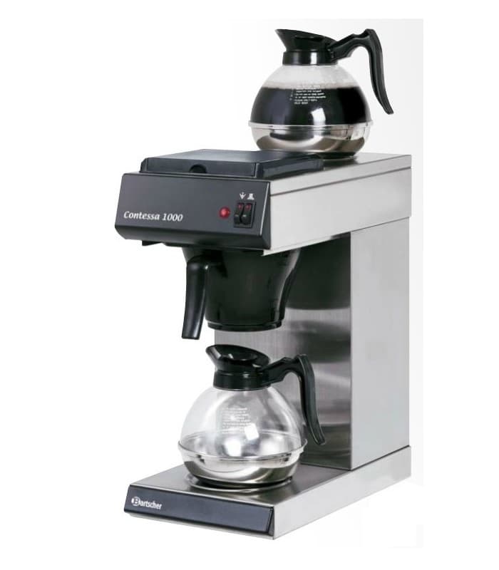 Machine à café professionnelle avec 2 plaques chauffantes