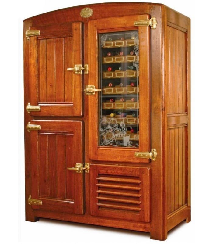 Armoire réfrigérée positive ventilée, meuble en bois