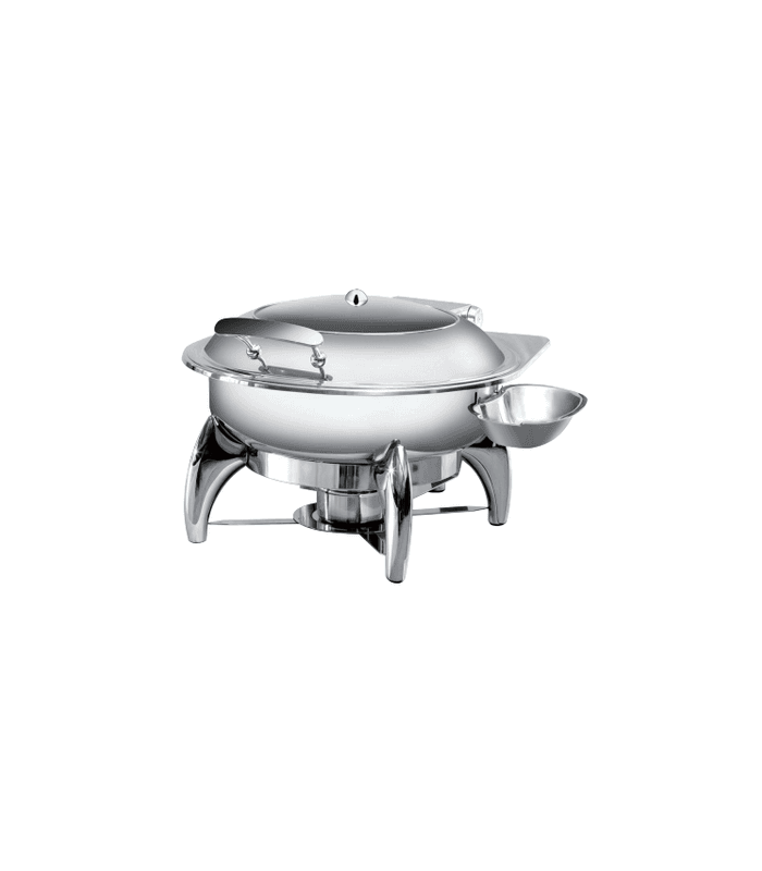 Chafing dish rond avec support ustensile - Equipement de restauration