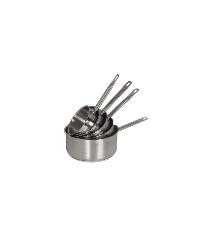 Casseroles en inox avec triple fond compatible tous feux : lot de 5