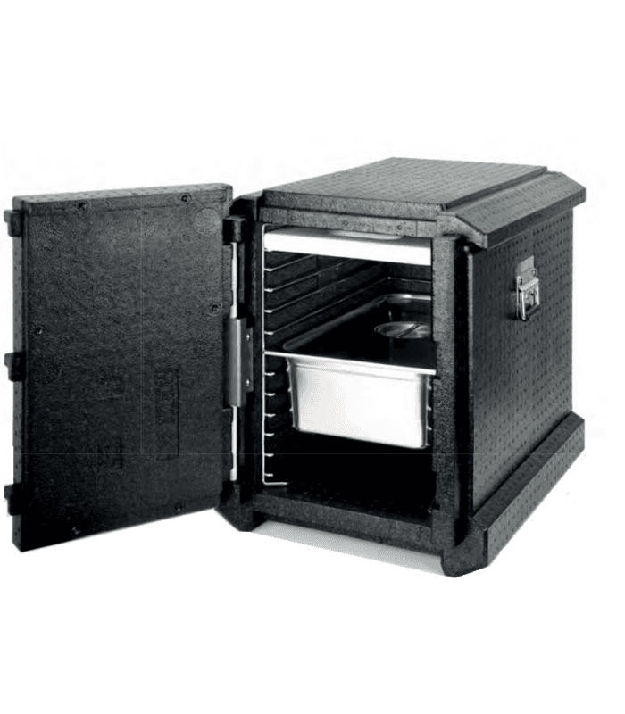 Conteneur isotherme avec charnière et glissières, capacité 83 litres