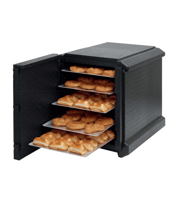 Conteneur isotherme 600x400 mm, 9 plaques pâtissières, capacité 128L