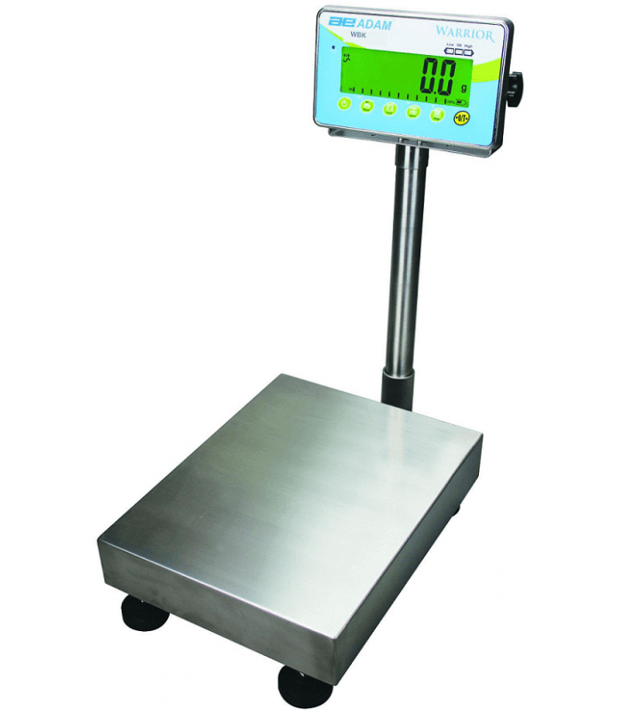 Balance commerciale avec colonne étanche IP 66 et IP 67 tout inox 304 - 16 kg