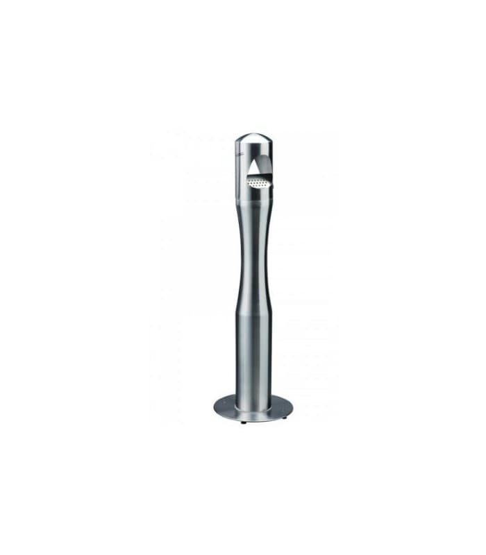 Cendrier sur pied en acier capacité 4 litres - Mobilier de terrasse - Inox brossé