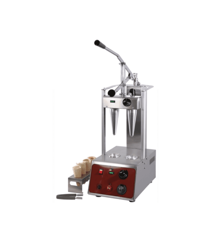 Machine pour le moulage 2 cornet Ă pizza - Promoshop