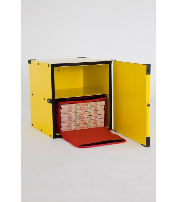 Coffre pour transport Ă boite Ă pizza - 59 x 59 x 51 cm