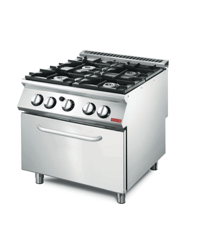 Fourneau gaz sur four à gaz - Equipement de cuisine