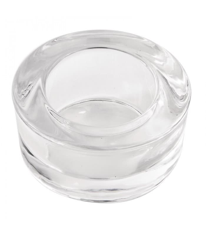 Boîte de 6 photophores Olympia arrondis en verre - PROMOSHOP