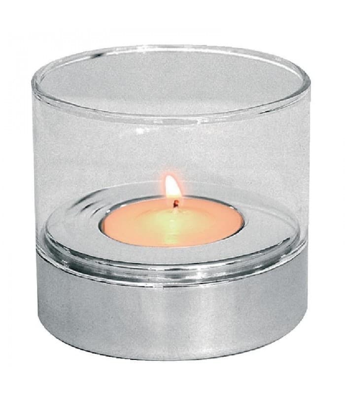 Photophore en verre amovible Olympia - PROMOSHOP