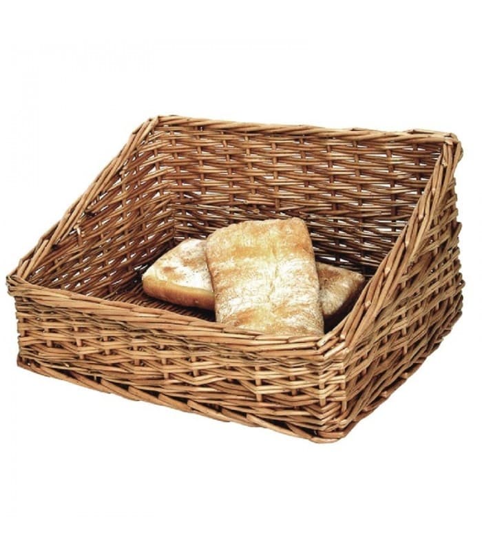 Corbeille traditionnelle en osier foncé Olympia - PROMOSHOP