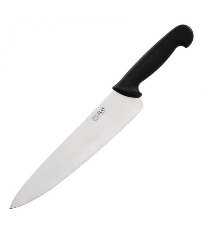 Couteau de cuisinier noir 255mm Hygiplas - PROMOSHOP