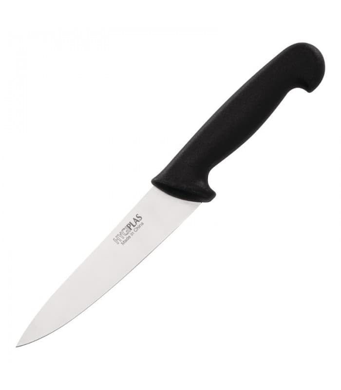 Couteau de cuisinier noir 160mm Hygiplas - PROMOSHOP