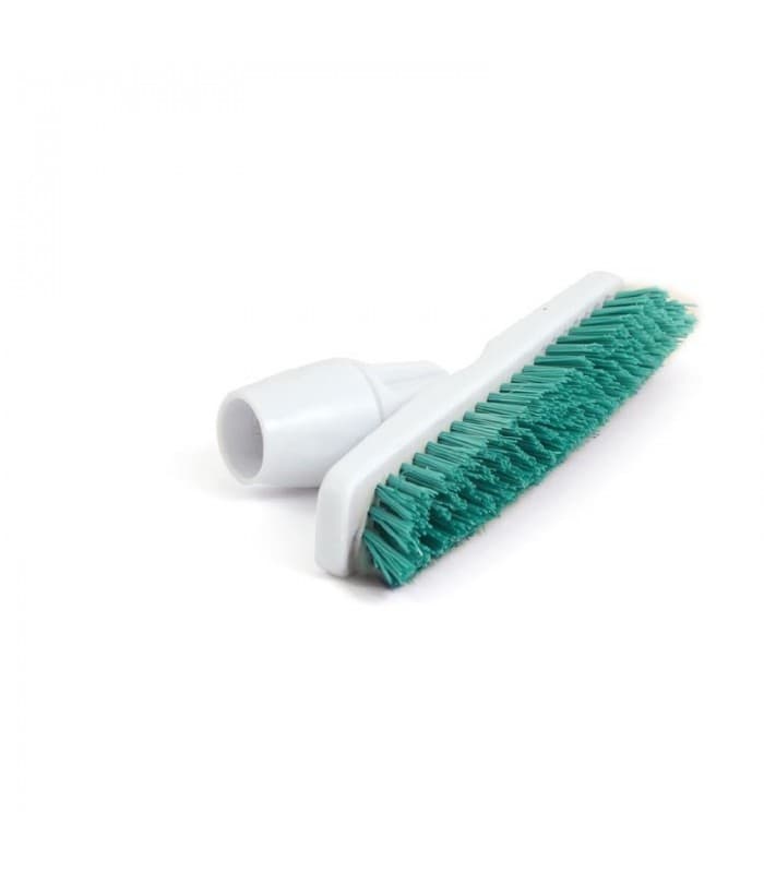 Balai brosse + adaptateur coudé pour manche vert Jantex - PROMOSHOP