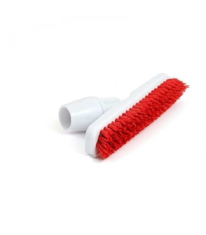 Balai brosse + adaptateur coudé pour manche rouge Jantex - PROMOSHOP