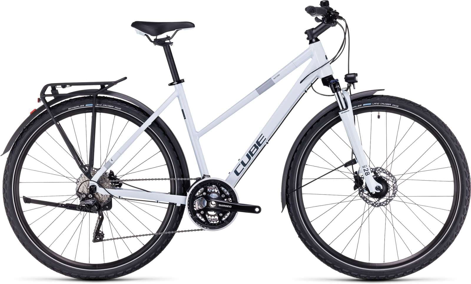 Cube Nature Pro Lady Allroad frostwhite´n´grey - S (Trapeze 50cm)