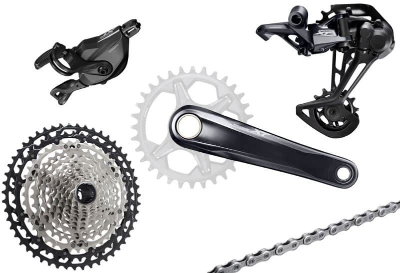 Shimano XT M8100 1×12 fach Gruppe - 180mm/Schelle/10 - 51