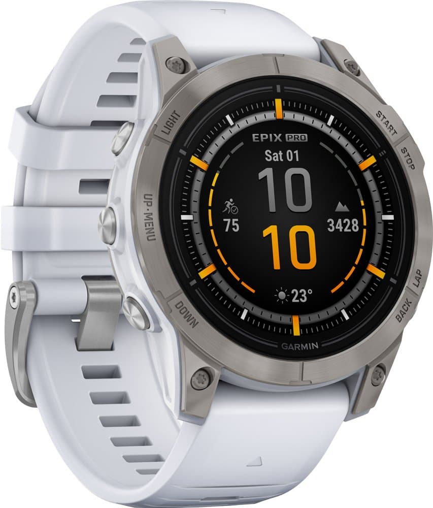 Garmin EPIX™ PRO (GEN 2) SAPPHIRE 47mm – GPS Multisport Smartwatch – weiß