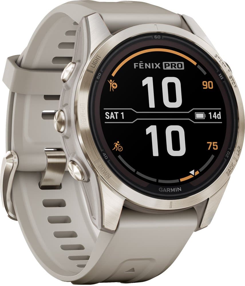 Garmin FENIX® 7S PRO – SAPPHIRE SOLAR 42mm EDITION – GPS Multisport Smartwatch – Grau