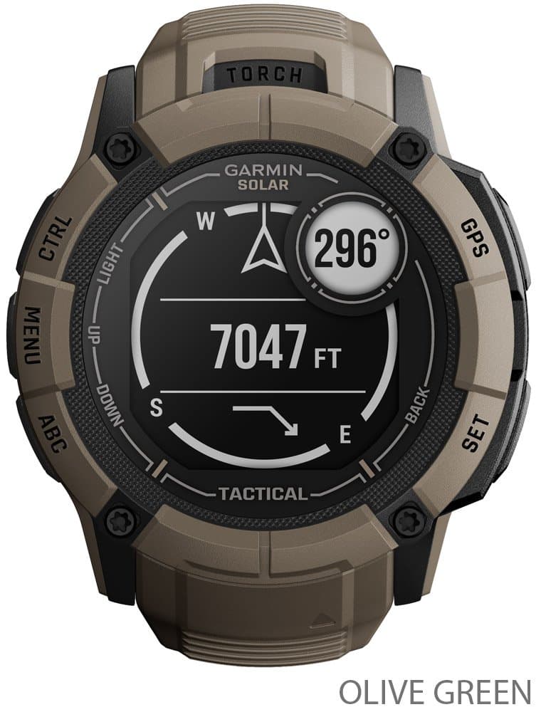 Garmin Instinct® 2X Solar Tactical Edition – GPS Multisport Smartwatch – Braun