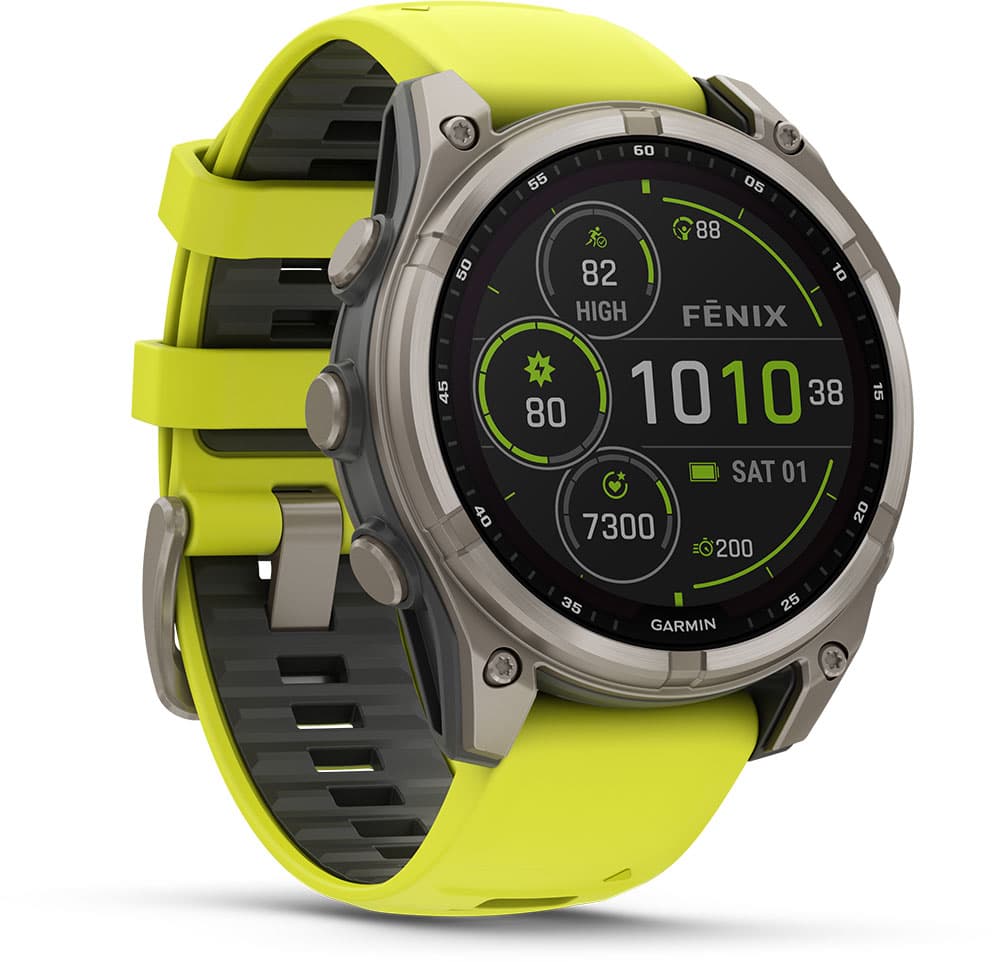 Garmin Fēnix® 8 – 47 mm Solar Sapphire – GPS Multisport Smartwatch - Grün