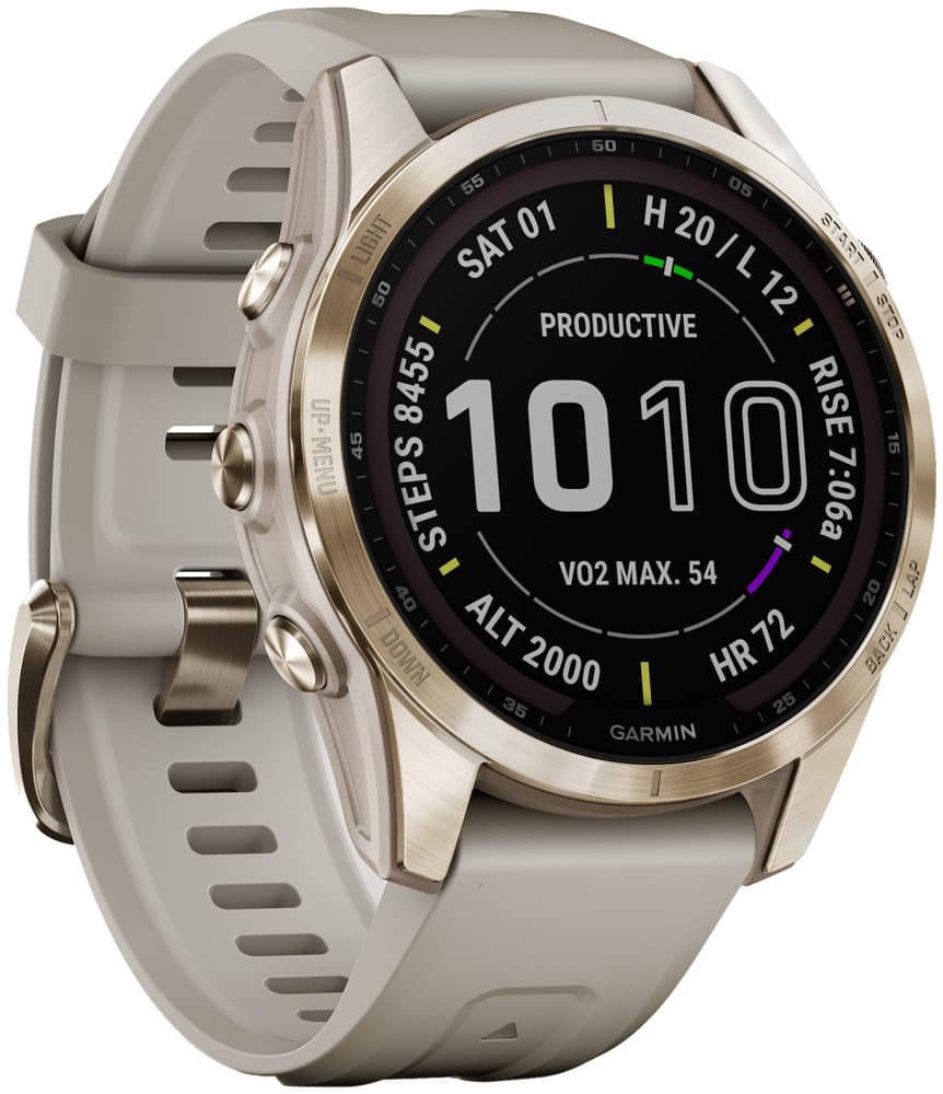 Garmin Fenix 7S SAPPHIRE SOLAR – GPS Multisport Smartwatch - silber