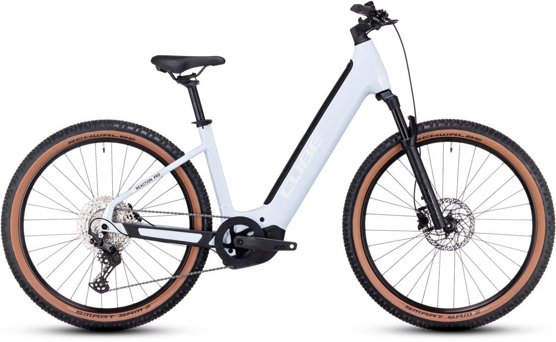 Cube Reaction Hybrid Pro 625 - 625 Wh - 27,5 Zoll - Tiefeinsteiger - Weiß , 20 ZOLL
