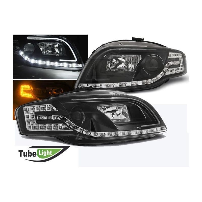 Phares Avant Tube Light A4 B7 11.04-03.08 Noir