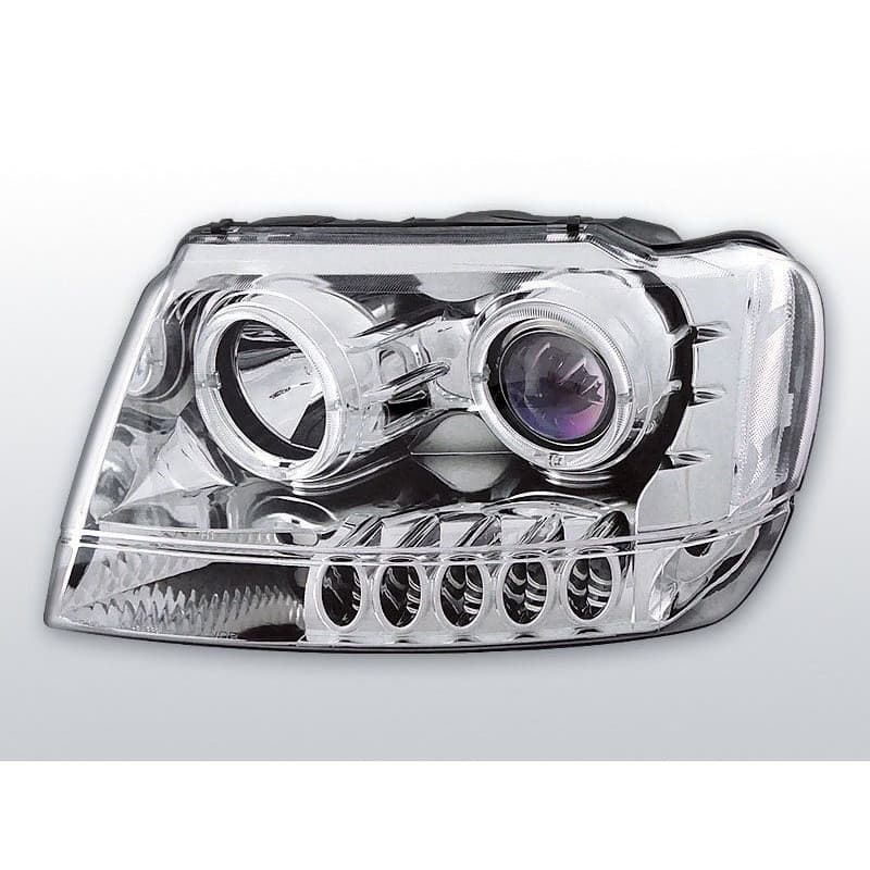 Phares Avant Angel Eyes Chrysler Jeep Grand Cherokee WJ 99-05.05 Ch...