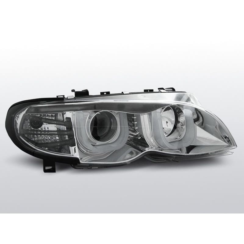 Phares Avant Angel Eyes 3D BMW Serie 3 E46 Berline/Touring 09.01-03...
