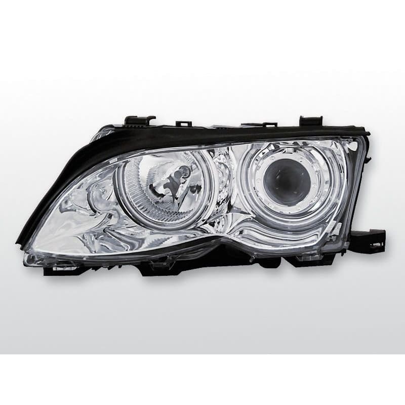 Phares Avant Angel Eyes BMW Serie 3 E46 Berline/Touring 09.01-03.05...