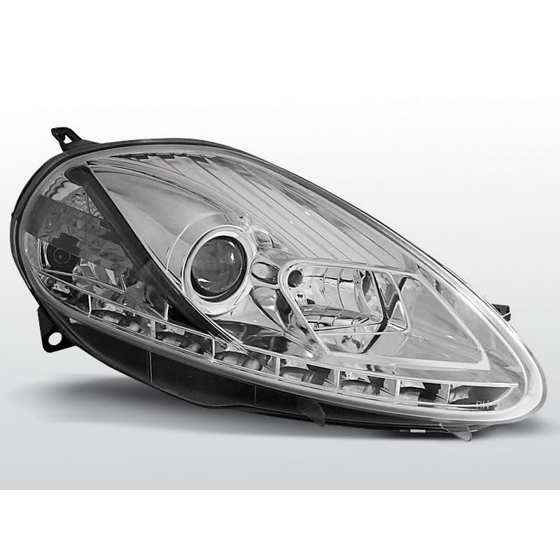 Phares Avant Daylight Fiat Grande Punto 09.05-09 Chrome